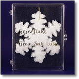 Salt Lake Snowflake Salt Crystal Hanging Ornament
